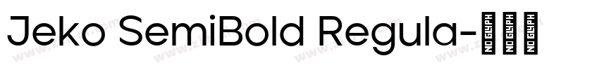 Jeko SemiBold Regula字体转换